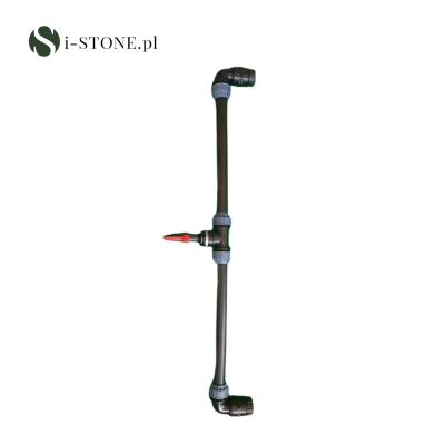 Łącznik IBC zawór PCV | 1" rura HDPE 50mm